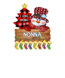 Discover Womens Womens I Love Being Nonna Snowman Christmas