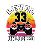 Discover Level 33 Unlocked 33 Years Old Retro 80S 33Rd Birt