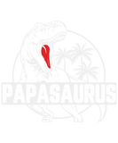 Discover Papasaurus Trex Dinosaur Dad Black White