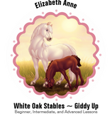 Discover White Horse and Foal