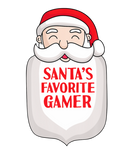 Discover Santa's Favorite Gamer Funny Santa Christmas Gamin