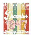 Discover 74 Years Old Retro December 1947 74Th Birthday Dec