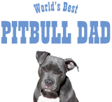 Discover Worlds Best PITBULL DAD - Black Pitty Dog Face
