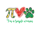 Discover I'm A Simple Woman Pi Dog Paw Math Lovers St Patri