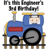 Discover Train Engineer 3rd Birthday Ts and Gifts