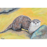 Discover Curious Otter Painting