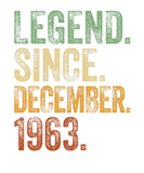 Discover Retro 1963 Birthday December Born Legend Since 196