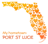 Discover State of Florida Silhouette Hearts & Hometown