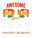 Discover Awesome Since 1989 Birthday Retro Vintage 33 34 Ye