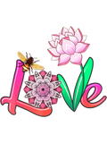 Discover Love Bee Lotus  Namaste Yoga Lover  Flower Mo