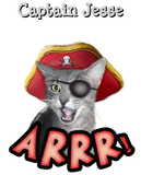 Discover Pirate Cat  with Baby's Name