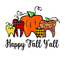 Discover Happy Fall Y'all Pumpkin Tooth Plaid Dentist Thank