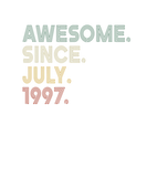 Discover Vintage 25Th Birthday Awesome Since July 1997 25 Y