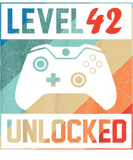 Discover Level 42 Unlocked ,Video Gamer 42th , Happy Birthd