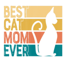 Discover Retro Vintage Best Cat Mom Ever Cat Lover Mother's