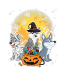 Discover Funny Halloween Wolf Witch Pumpkin Mummy Dog Lover