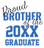Discover Proud BROTHER of a 2022 Graduate Blue Black