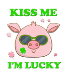 Discover Pig Kiss Me I'm Lucky Irish St Patricks Day 2022