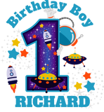 Discover Space First birthday Galaxy
