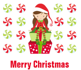 Discover Merry Christmas Female Elf Candy Design
