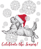 Discover Santa Dog Snowflakes Christmas Celebrate Fun