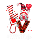 Discover Leopard Plaid Gnome LOVE EMT Life Nurse Valentines
