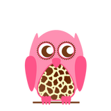 Discover Giraffe Print & Pink Owl T
