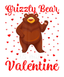 Discover Funny Grizzly Bear Is My Valentine Heart Love Bear