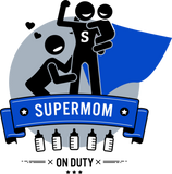 Discover Super Mom blue cape