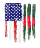 Discover Vintage Patriotic USA Bangladesh Flag Distressed