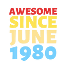 Discover Mens Awesome Since June 1980 Vintage
