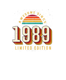 Discover Awesome Since 1989 Limited Edition Retro Vintage B