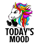 Discover Funny Sarcasm Rainbow Unicorn Mom Todays Mood Midd