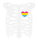 Discover Ribcage Pansexual Heart Cute Pan Pride Flag Love M