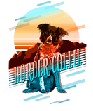 Discover Retro Graphics Border Collie Multi-Color ID754