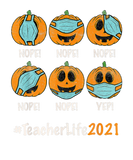 Discover Halloween Teacher Life 2021 Pumpkin Wearing Face M
