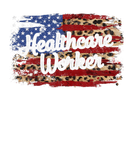 Discover Leopard American Flag Healthcare Worker Patriotic