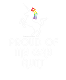 Discover Proud Of My Gay Aunt Unicorn Gay Pride Word Design