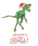 Discover Funny Christmas Velociraptor Dinosaur Eatings