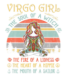Discover Virgo Girl The Soul Of A Witch Vintage Birthday Gi