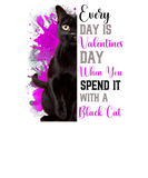 Discover Womens Valentines Day Black Cat Mama Mother Funny