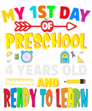 Discover My 1st Day Of Preschool I Am 4 Years Old & Ready T