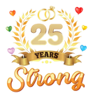 Discover 25 Years Strong Happy 25Th Wedding Anniversary Rin