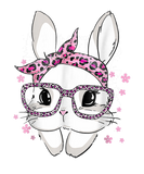 Discover Cute Bunny Face Leopard Glasses Headband Easter Da
