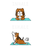 Discover Basset Hound Yoga Inhale-Exhale Funny Dog Cute Gif