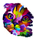 Discover Multi Colored Kitten Pop Art