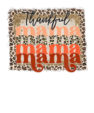 Discover Thankful Mama Leopard Retro Graphic Design