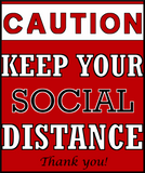 Discover Caution keep your social distance covid quarantine