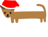 Discover Cute Christmas Wiener Dog Cartoon