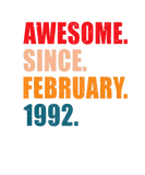 Discover Awesome Since February 1992 Vintage Personalised B